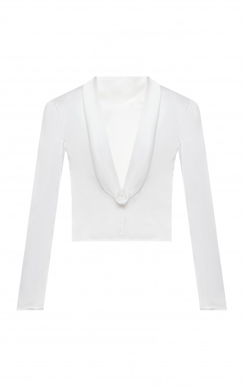 Легка Сатінова Сорочка Молочна